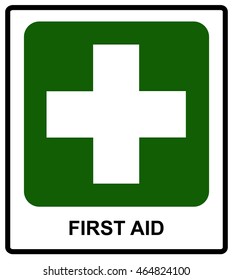 First Aid sign, vector illustration