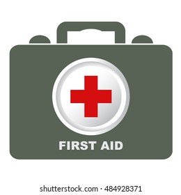 First aid sign, vector illustration.