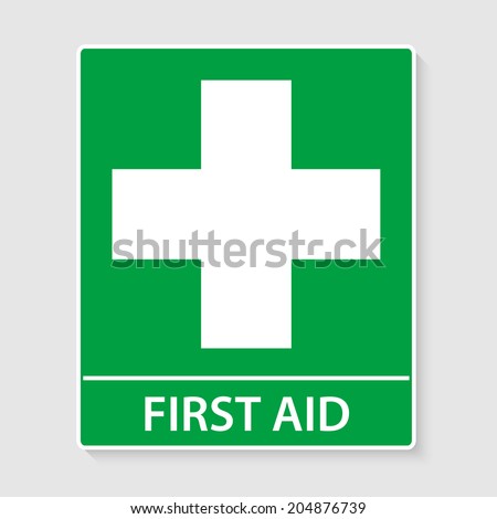 First Aid sign vector illustration