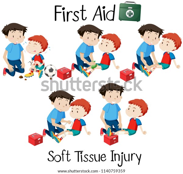 First Aid Soft Tissue Injury Illustration Stock Vector (Royalty Free ...