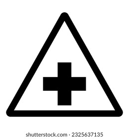 First Aid Station Symbol Sign, Vector Illustration, Isolated On White Background Label .EPS10
