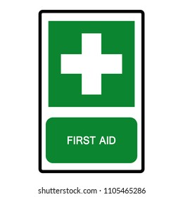 First Aid Symbol, Vector Illustration, Isolate On White Background Icon. EPS10