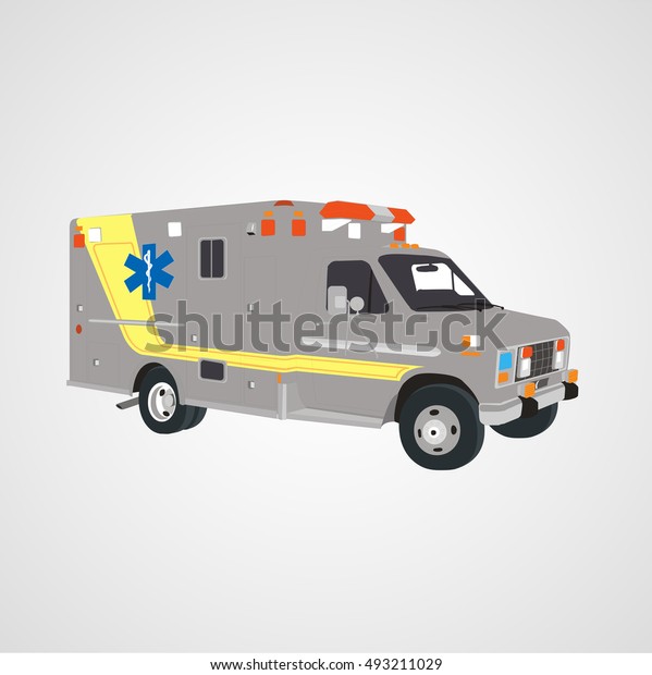 first aid\
vector car van icon, ambulance sign or\
icon