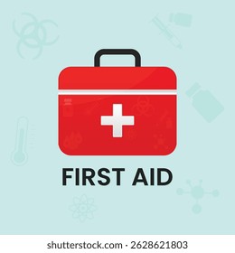 First aid vector design illustration 
