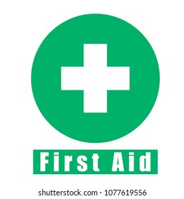 First Aid Vector Icon Green Stock Vector (Royalty Free) 1077619556 ...