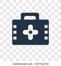 First aid vector icon isolated on transparent background, First aid transparency logo concept
