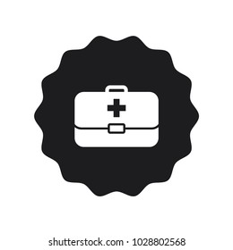 first aid vector illustration, bag icon, medical bag vector icon 