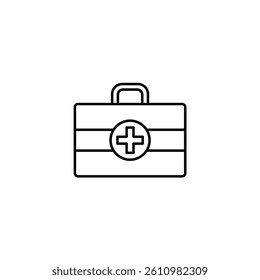 First aid vector line icon icons design
