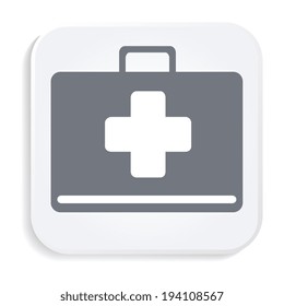First aid white icon