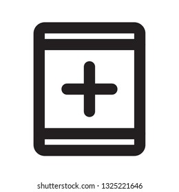 FIRST AIDS BOX icon line style