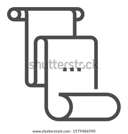 First Amendment square line vector icon.