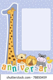 first anniversary card