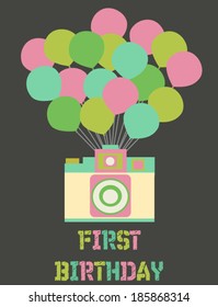 First Birthday invitation