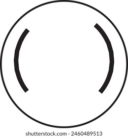first bracket icon design shap eps