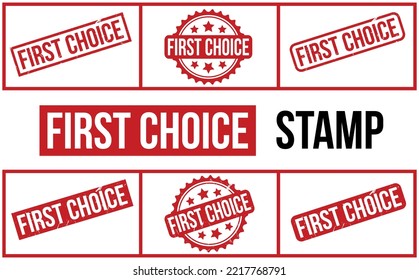 First Choice Rubber Stamp Set Vector