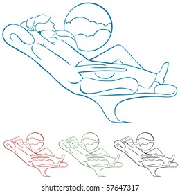 First Class Airline Passenger