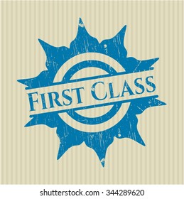 First Class grunge seal