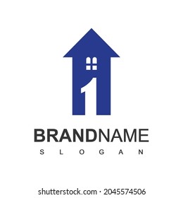 Logo der ersten Klasse, Real Estate Symbol