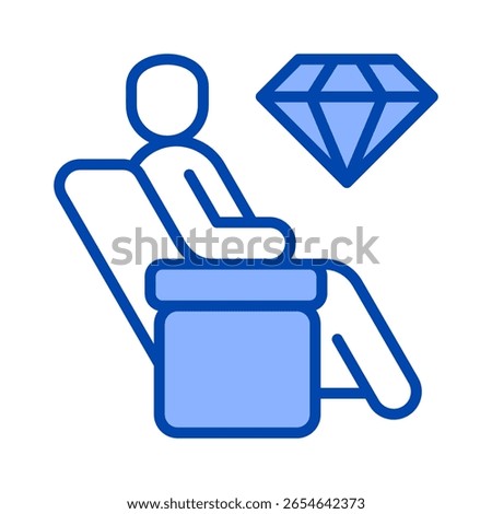 First Class Icon Element For Design