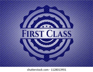 First Class with jean texture