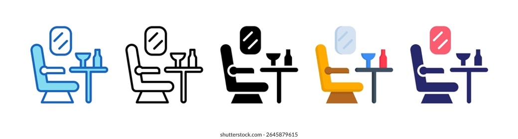 Coleção De Conjuntos De Ícones De Vários Estilos De Primeira Classe.