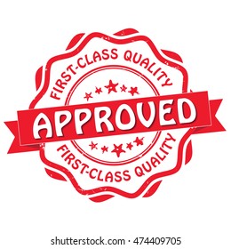 First class quality, approved grunge printable stamp. CMYK colors used.