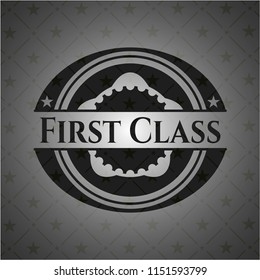 First Class retro style black emblem