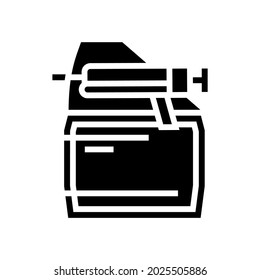 first coat primer glyph icon vector. first coat primer sign. isolated contour symbol black illustration