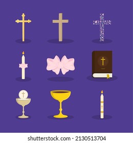 First Communion, Catholic Sacrament Icons