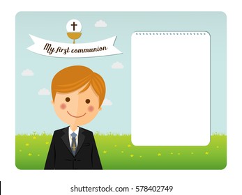 First communion child