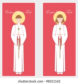 First Communion or Confirmation invitation card