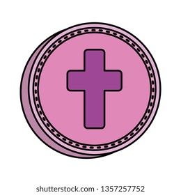 first communion cross icon