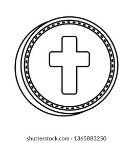 first communion cross icon
