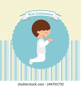 first communion design, vector illustration eps10 graphic