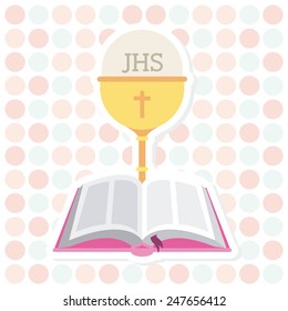 first communion design, vector illustration eps10 graphic