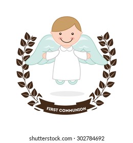 first communion design, vector illustration eps10 graphic 