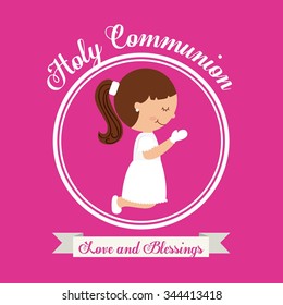first communion design, vector illustration eps10 graphic 