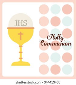 first communion design, vector illustration eps10 graphic 