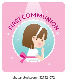 First Communion girl