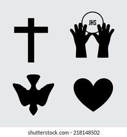 first communion graphic design , vector illustration