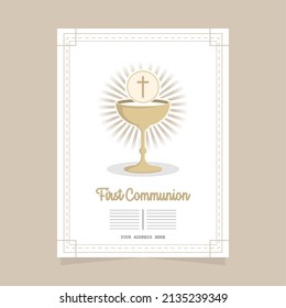 first communion greeting card design