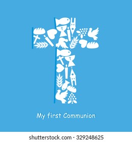 First Communion Invitation Card