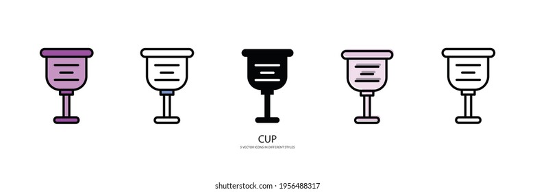 first CUP vector type icon