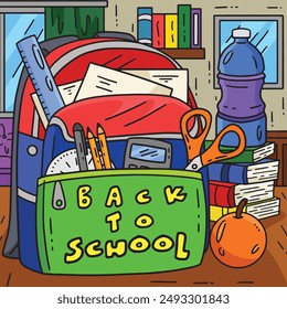 First Day of School Back to School Bag Colored 