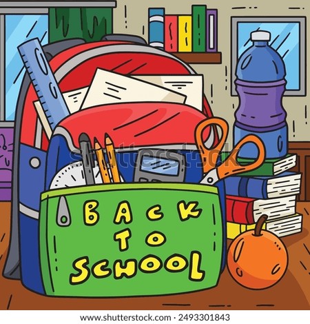 First Day of School Back to School Bag Colored 