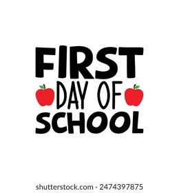 First day of school, Back To School T shirt, typography t shirt design vector Print Template, Welcome Back to School T-shirt Design, 100 days days of school shirt