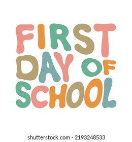 First Day School Greeting Card Back Stock Vector (royalty Free 