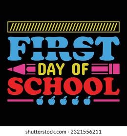 First day of school looking cool t shirt design.