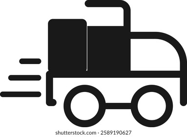 First delivery icon. lorry icon