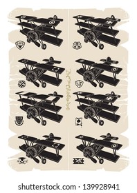 First fighters and symbols, 1, vector
